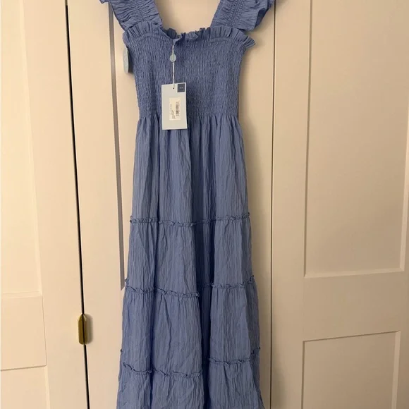 Hill House Ellie Nap Dress Bluebird Seersucker - Picture 2 of 6